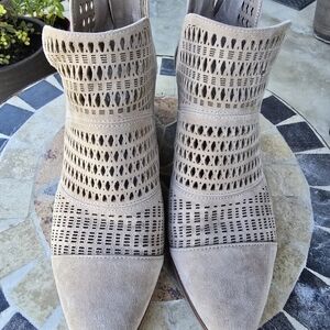 Vince Camuto Taupe Ankle Booties